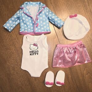 Hello Kitty outfit for 18" dolls